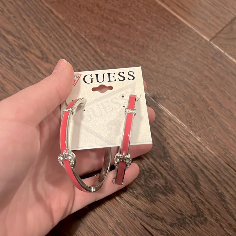 Guess hoop earrings